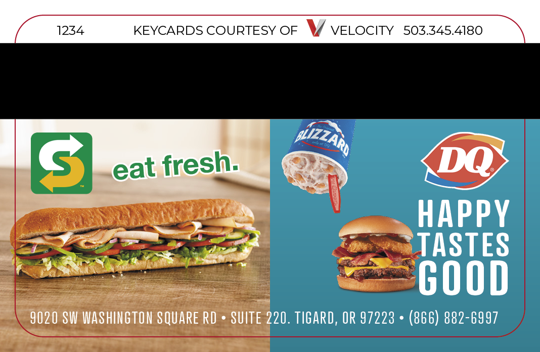 Dairy Queen/Subway Mag Card