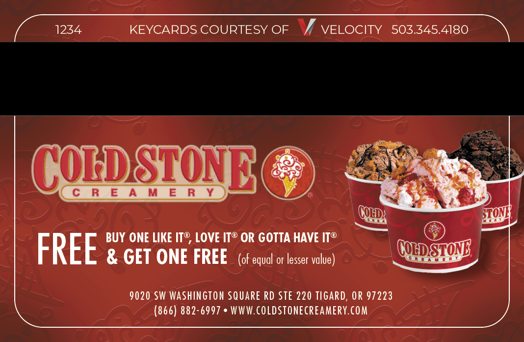 Cold Stone Mag Card